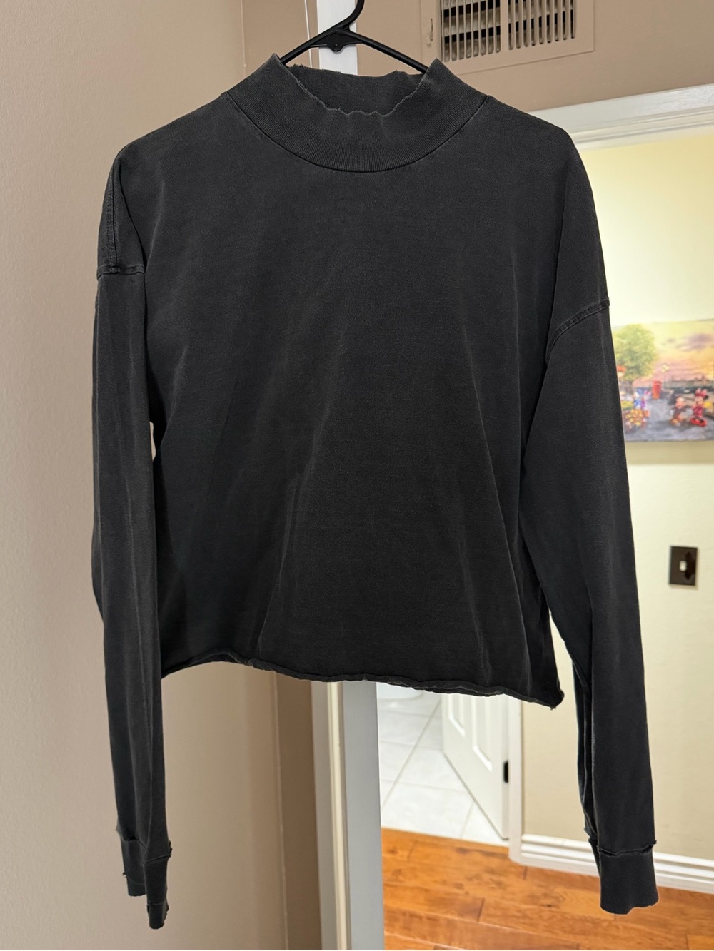 Joah brown distressed long sleeve